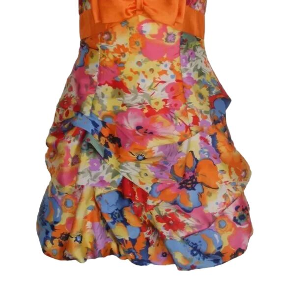 Gunne Sax Prom Dress, Jr 5, Colorful, Jessica McClintock, Halter, - Picture 6 of 10